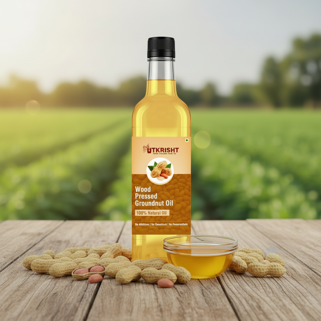 Utkrisht - Wood Pressed Groundnut Oil