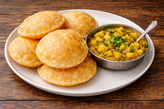 Poori & Aloo Bhaji Recipe | Traditional Indian Breakfast | Homemade Poori
