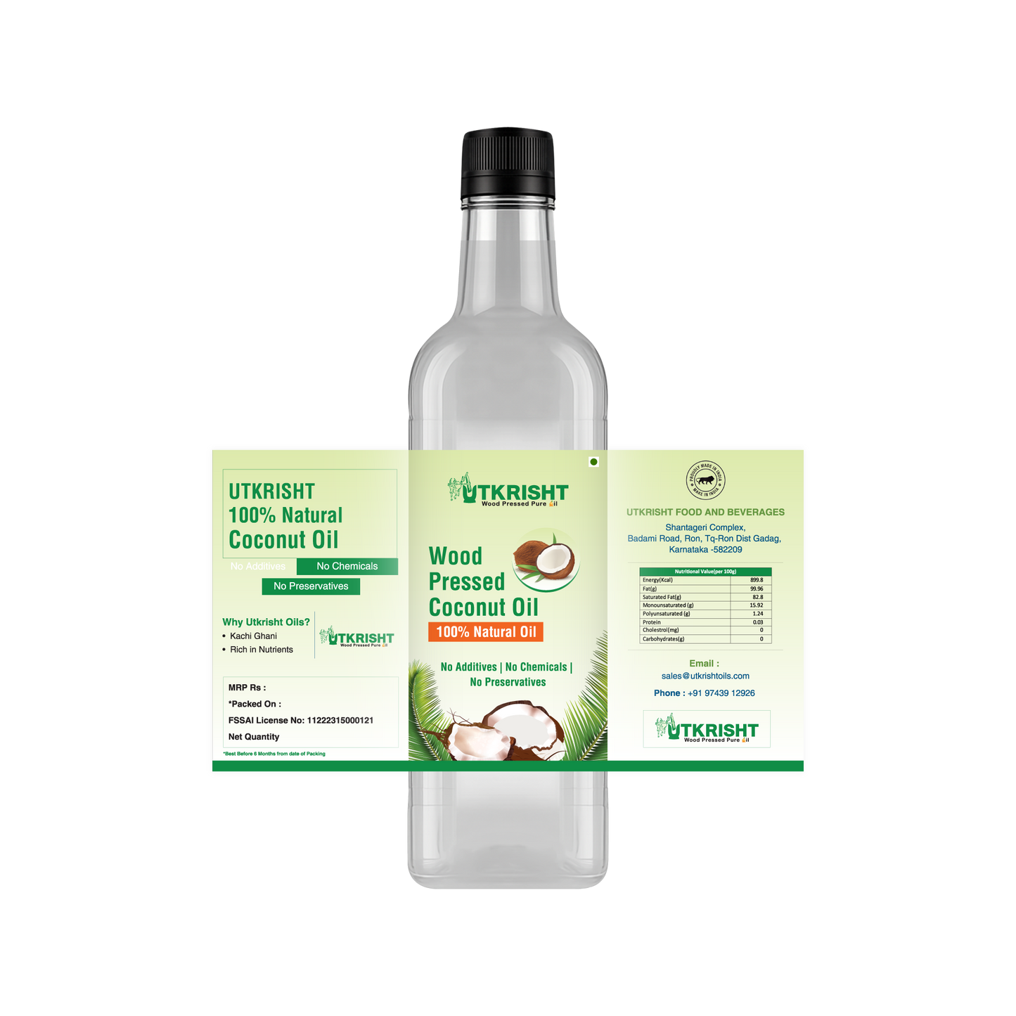 Utkrisht - Wood Pressed Coconut Oil