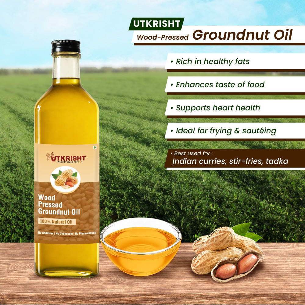 Utkrisht - Wood Pressed Groundnut Oil