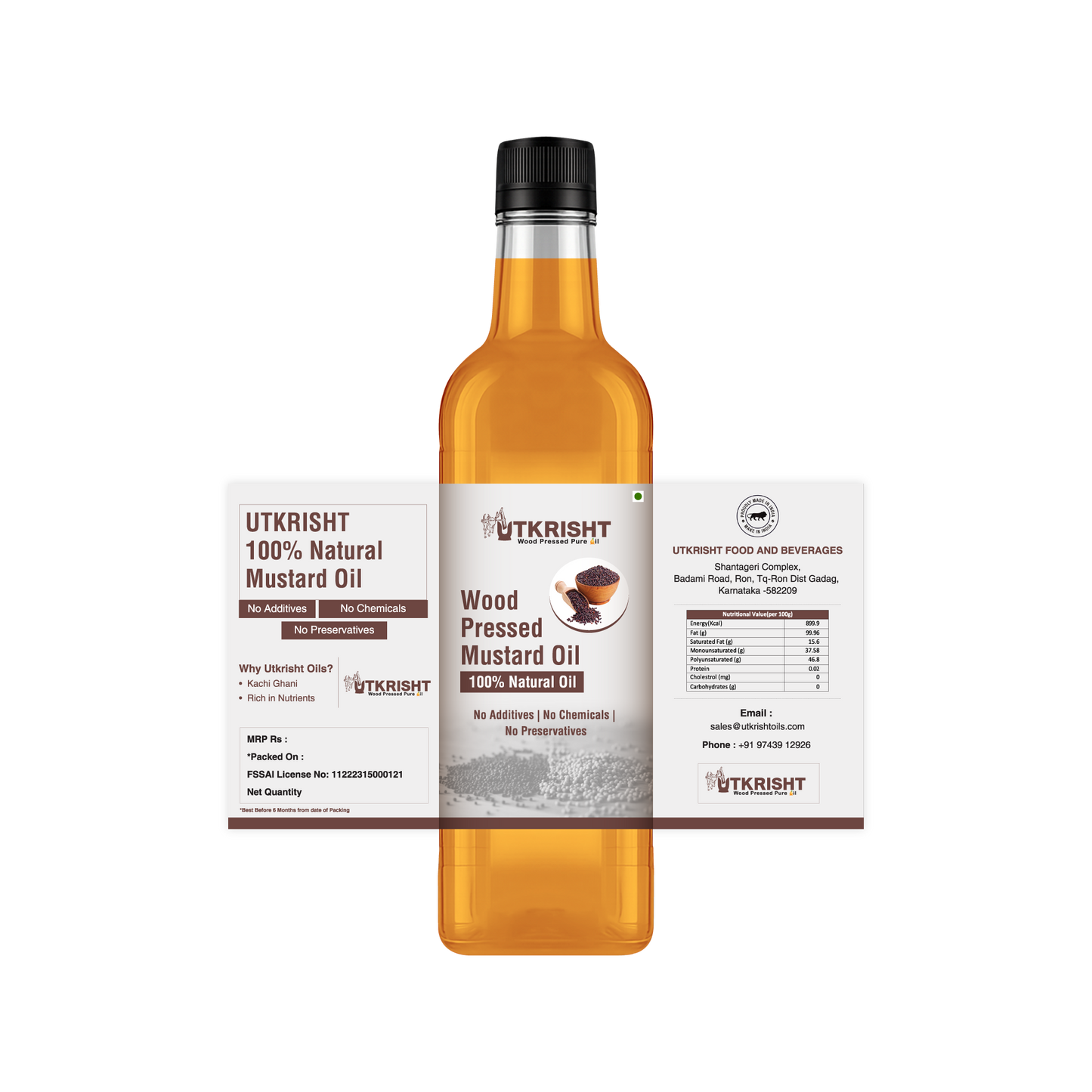 Utkrisht - Wood Pressed Mustard Oil