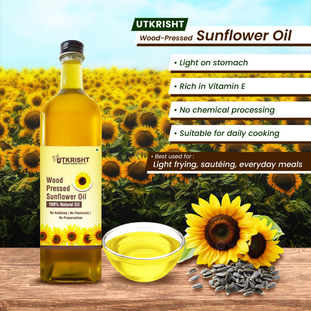 Utkrisht - Wood Pressed Sunflower Oil